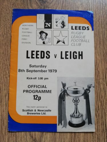 Leeds v Leigh Sept 1979 Rugby League Programme