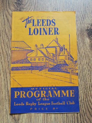 Leeds v Featherstone Apr 1962 RL Programme
