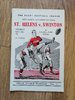 St Helens v Swinton May 1964 Championship Final (West) Rugby League Programme