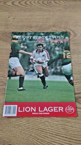 'Rugby Rendezvous' England Tour 1994 South African Rugby Brochure