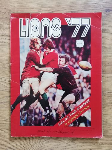 'Lions 77' British Lions 1977 Post Tour Rugby Brochure