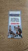 Courage English Clubs Championship 1989/90 Fixture Card