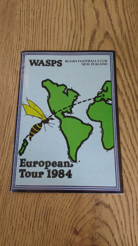 Wasps (New Zealand) Tour to Europe 1984 Rugby Brochure