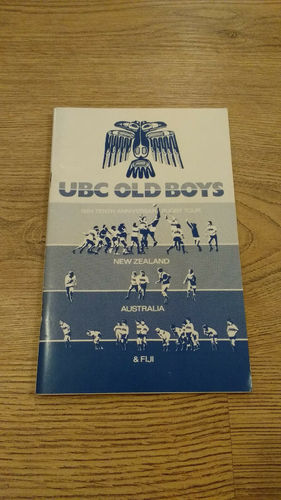 UBC Old Boys Tour to NZ, Australia & Fiji 1984 Brochure