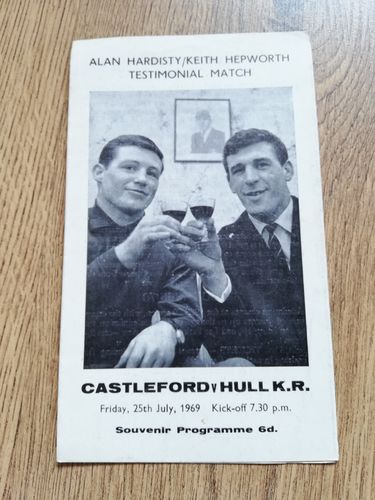 Castleford v Hull KR 1969 Hardisty / Hepworth Testimonial RL Programme