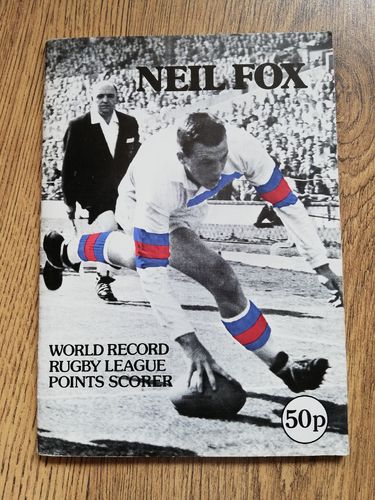 'Neil Fox - World Record Rugby League Points Scorer' 1979 Brochure