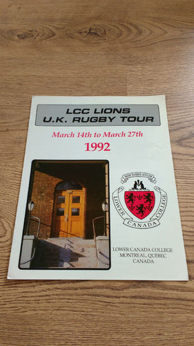 Lower Canada College Montreal Tour to UK 1992 Brochure