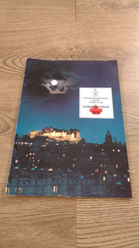 Lothian & Borders Police Tour to Canada 1992 Brochure