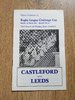 Castleford v Leeds Mar 1969 Challenge Cup RL Programme