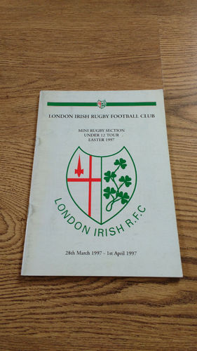 London Irish Mini Section Tour to Dublin 1997 Brochure
