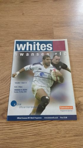 Swansea v Neath May 2002 Rugby Programme