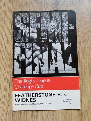 Featherstone v Widnes 1976 Challenge Cup Semi-Final RL Programme