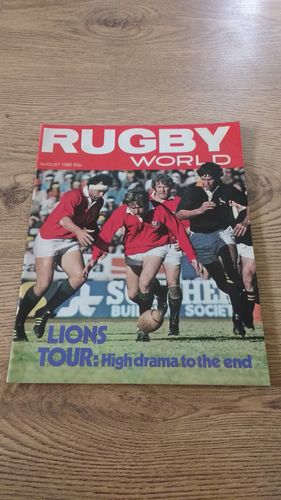 'Rugby World' August 1980 Magazine