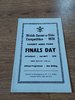 Welsh Sevens 1970 Finals Day Rugby Programme
