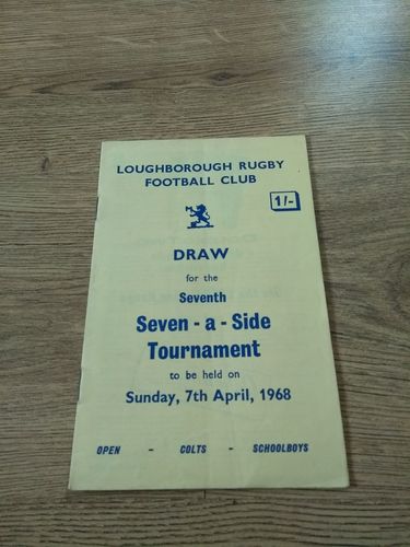 Loughborough 1968 Sevens Rugby Programme