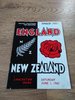New Zealand v England 2nd Test 1963 Rugby Programme
