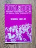 Royal High v Peebles Feb 1992 Rugby Programme