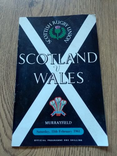 Scotland v Wales 1961 Rugby Programme with Press Report