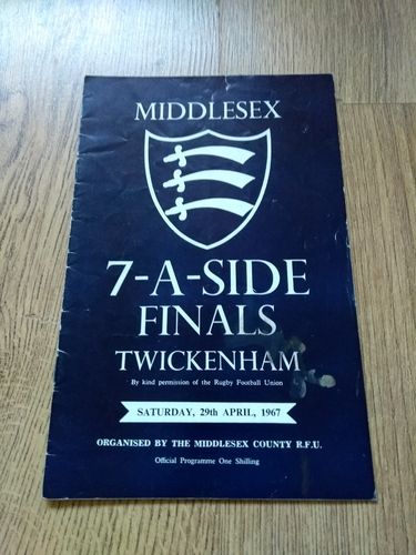 Middlesex Sevens 1967 Rugby Programme