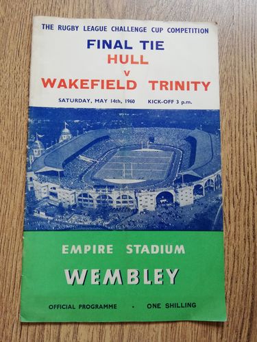 Hull v Wakefield 1960 Challenge Cup Final Rugby League Programme