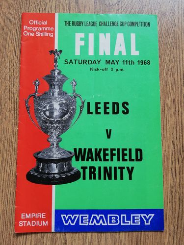 Leeds v Wakefield Trinity 1968 Challenge Cup Final Rugby League Programme