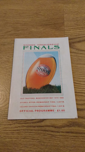 St Helens v Widnes 1988 Premiership Final Rugby League Programme