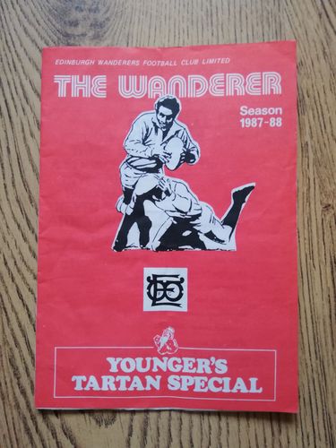 Edinburgh Wanderers v Royal High Oct 1987 Rugby Programme