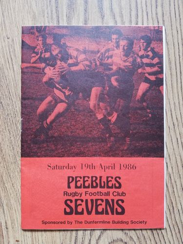 Peebles Sevens 1986 Rugby Programme
