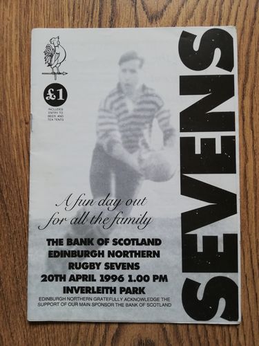 Edinburgh Northern Sevens 1996 Rugby Programme