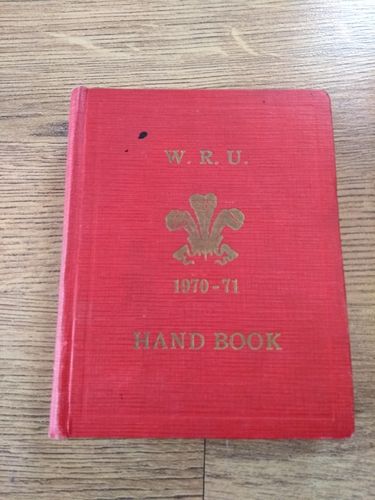 Welsh Rugby Union Handbook 1970-71