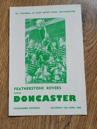Featherstone v Doncaster Apr 1968 RL Programme