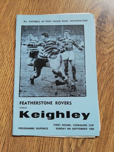 Featherstone v Keighley Sept 1968 Yorkshire Cup RL Programme