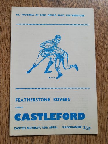 Featherstone v Castleford Apr 1971 RL Programme