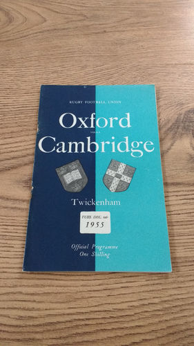 Oxford University v Cambridge University 1955 Rugby Programme