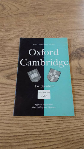 Oxford University v Cambridge University 1967 Rugby Programme