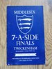 Middlesex Sevens 1953 Rugby Programme