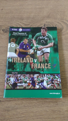 Ireland v France 2007 Rugby Programme