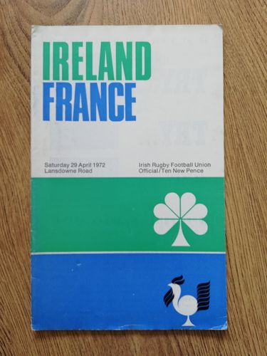 Ireland v France 1972