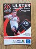 Ulster v Newport Gwent Dragons Oct 2004 Rugby Programme