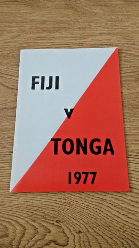 Fiji v Tonga 1st Test 1977 Rugby Programme