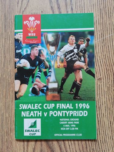 Neath v Pontypridd 1996 Swalec Cup Final Rugby Programme