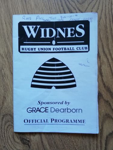 Widnes v Wigan Apr 1996 Rugby Union Programme