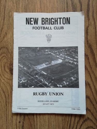 New Brighton v Widnes Apr 1985 Rugby Programme
