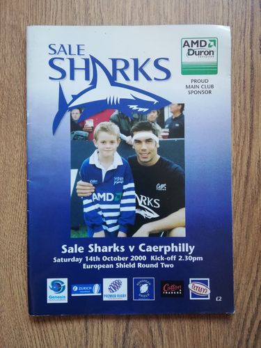 Sale Sharks v Caerphilly Oct 2000 European Shield Rugby Programme