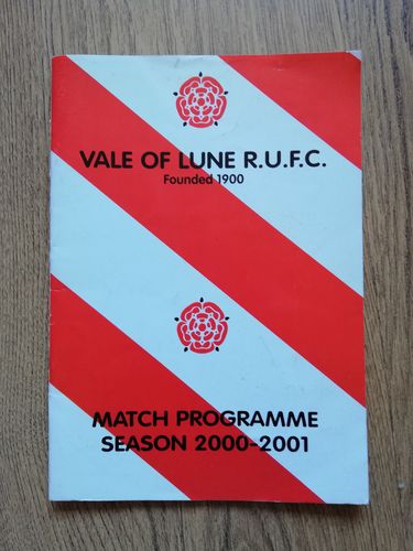 Vale of Lune v Widnes Sept 2000 Rugby Programme