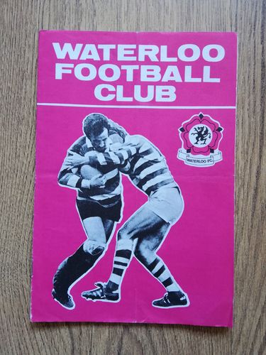 Waterloo v Widnes Apr 1980 Rugby Programme