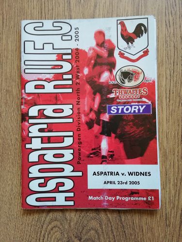 Aspatria v Widnes Apr 2005 Rugby Programme