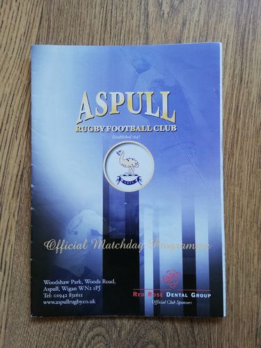 Aspull v Widnes Dec 2004 Rugby Union Programme