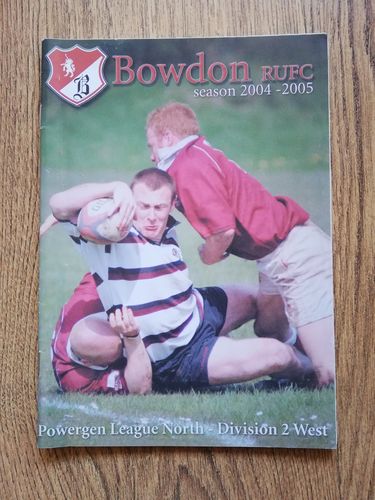 Bowdon v Widnes Apr 2005 Rugby Union Programme