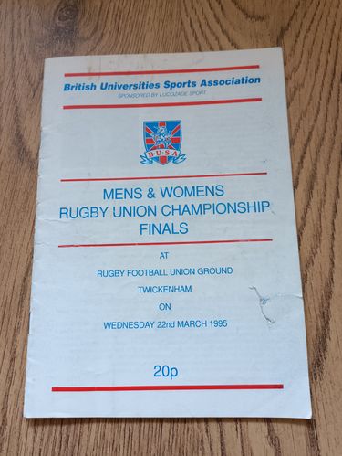 University of Wales v West London Ins 1995 BUSA Final
